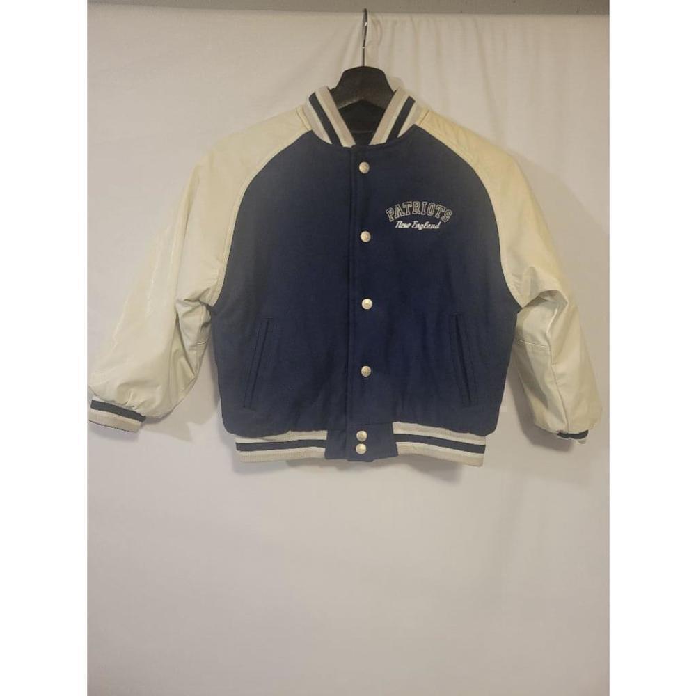 Unisex Reebok Blue and White NFL New England Patriots Childs Varsity Jacket